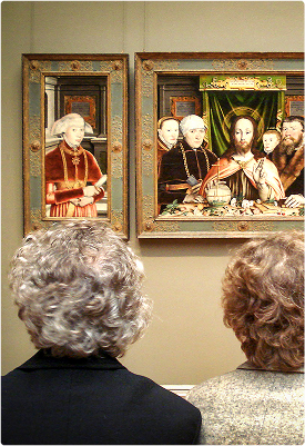 Collectors at gallery